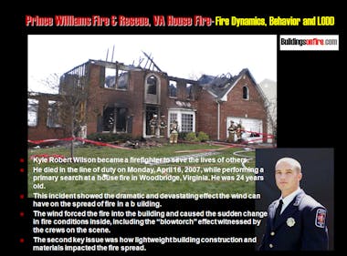 Prince William County (VA) Fire Rescue Kyle Wilson LODD 2007; Is This on  Your Radar Screen? | Firehouse
